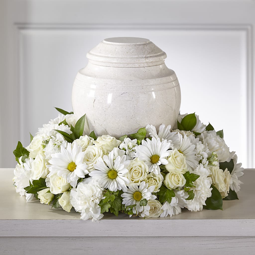 Ivory Gardens Cremation Adornment – Oaxaca Florist, Gaithersburg MD