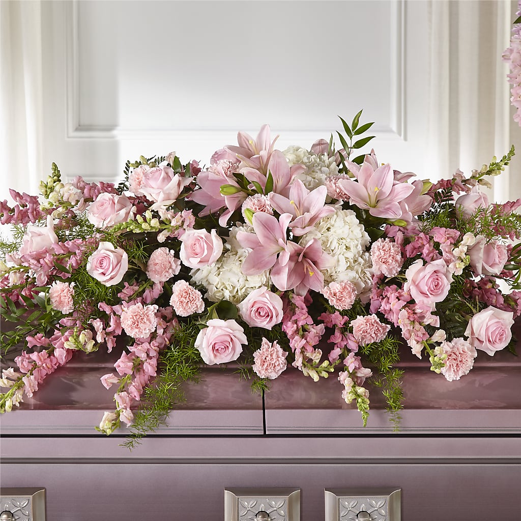 Life & Remembrance Casket Spray – Oaxaca Florist, Gaithersburg MD