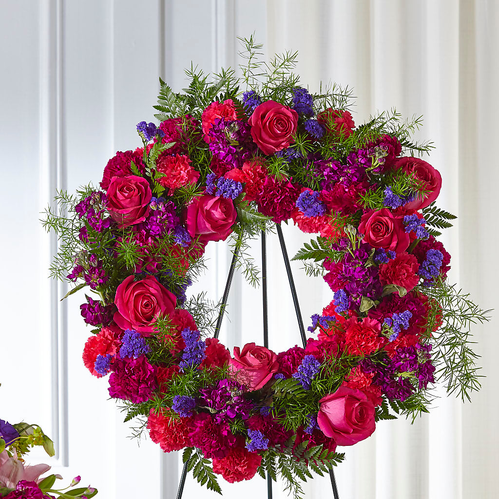 Calming Colors Wreath – Oaxaca Florist, Gaithersburg MD