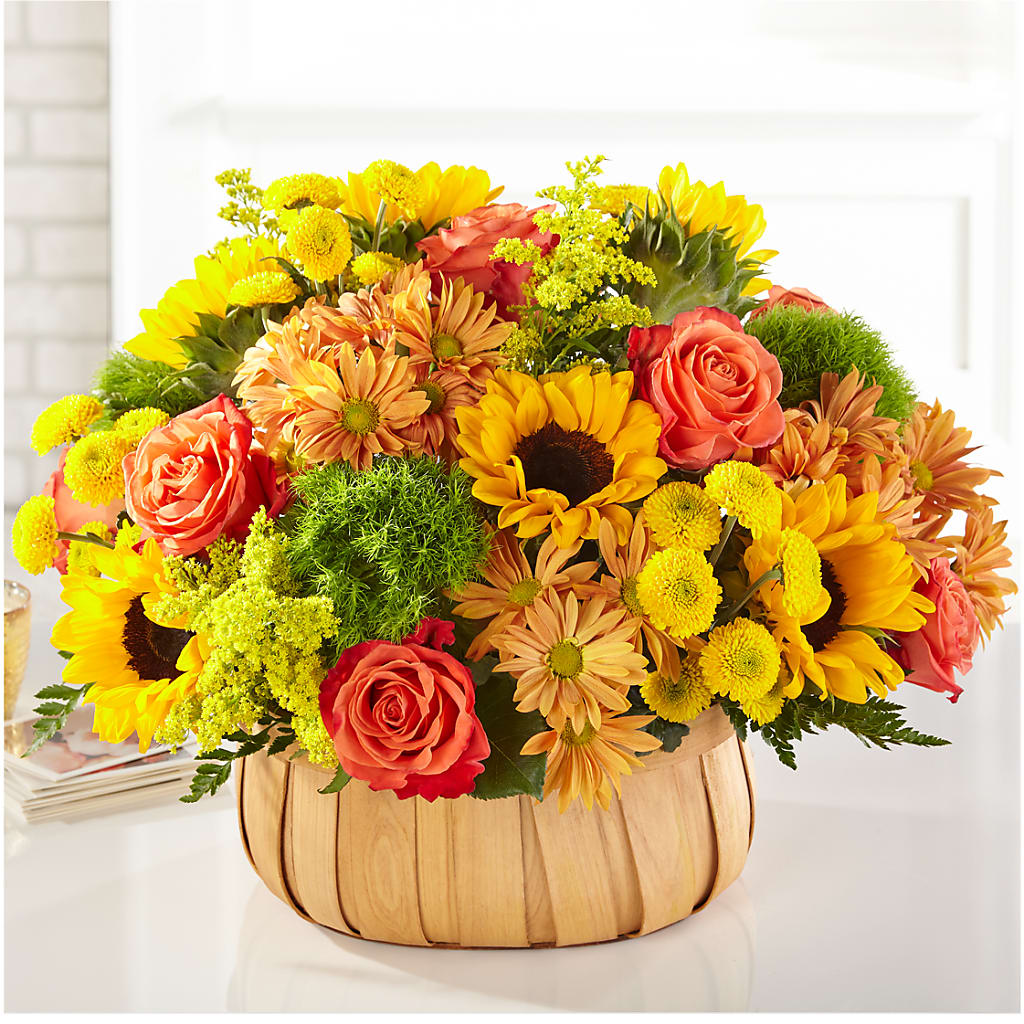 Harvest Sunflower Basket – Oaxaca Florist, Gaithersburg MD