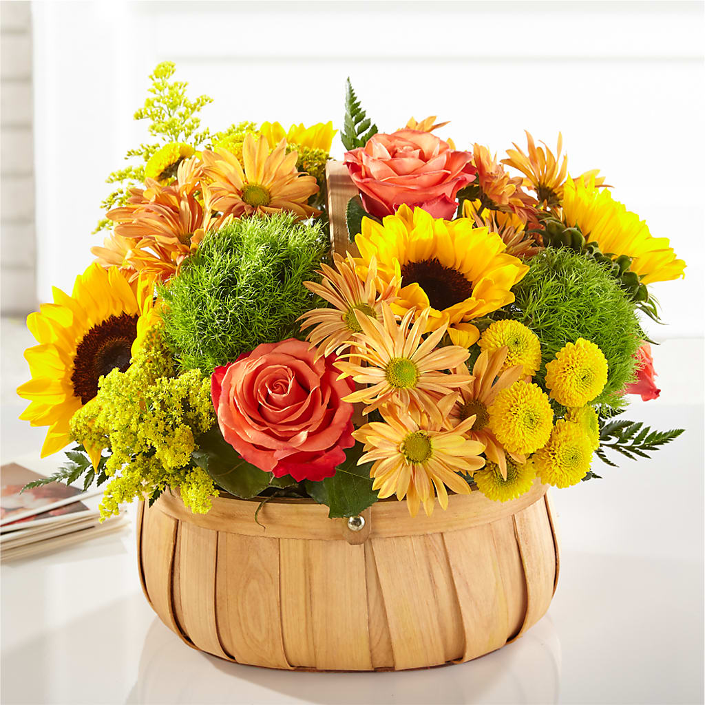 Harvest Sunflower Basket – Oaxaca Florist, Gaithersburg MD