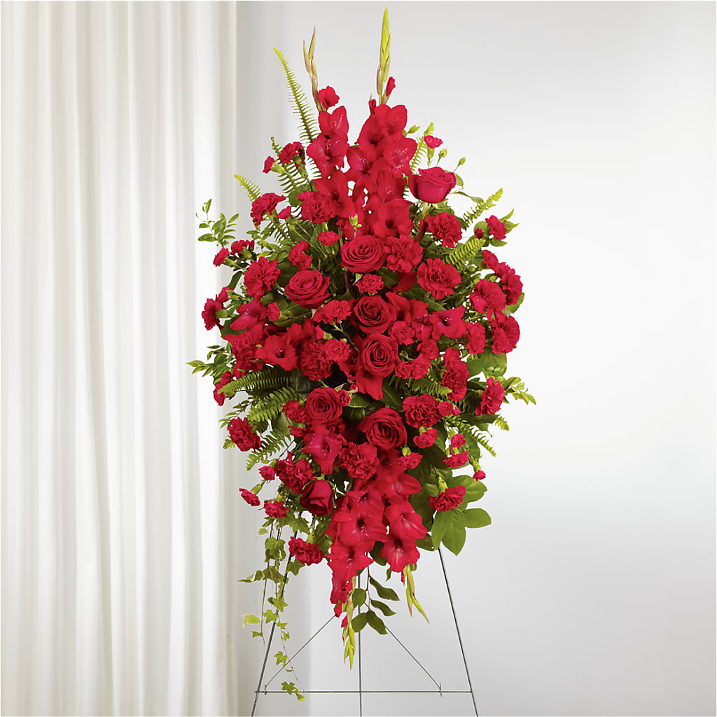 From the Heart Standing Spray – Oaxaca Florist, Gaithersburg MD