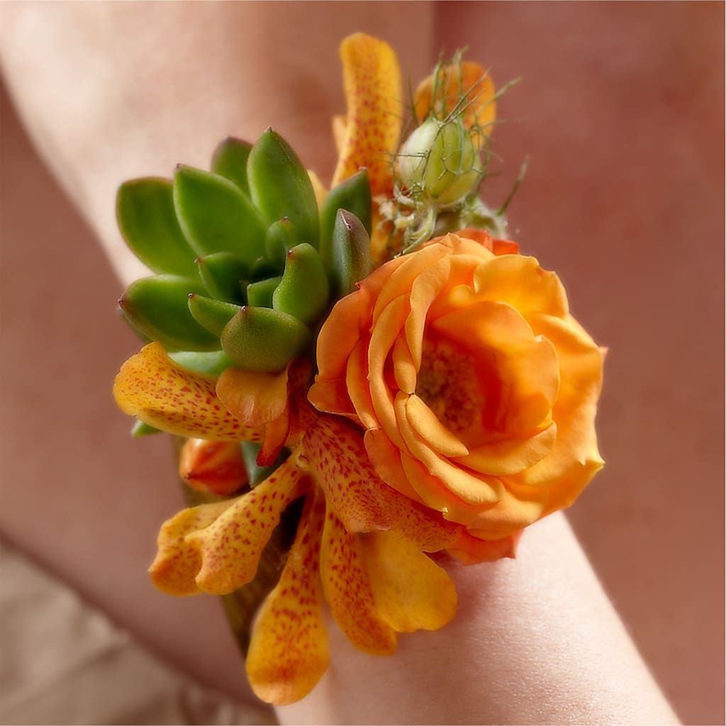 Irresistible Love Wrist Corsage – Oaxaca Florist, Gaithersburg MD