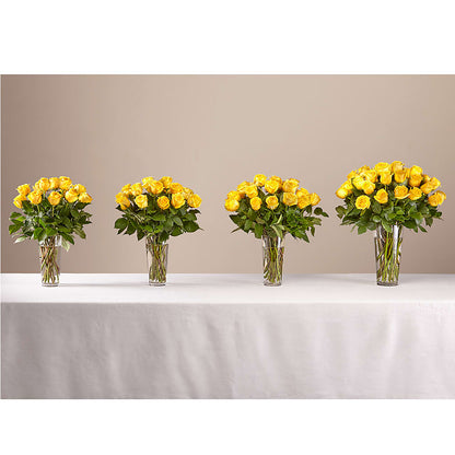 Long Stem Yellow Rose Bouquet –  Oaxaca Florist, Gaithersburg MD