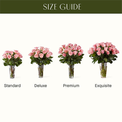Long Stem Pink Rose Bouquet –  Oaxaca Florist, Gaithersburg MD