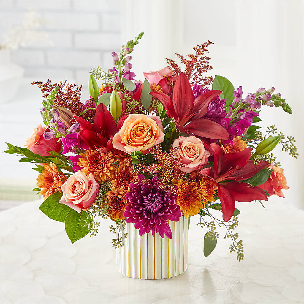 Burgundy Landscape Bouquet –  Oaxaca Florist, Gaithersburg MD