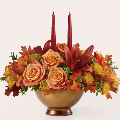 Harvest Table Centerpiece –  Oaxaca Florist, Gaithersburg MD
