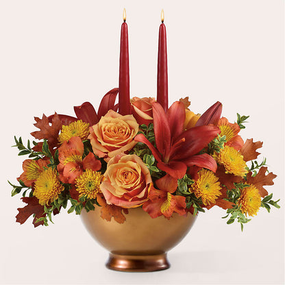 Harvest Table Centerpiece –  Oaxaca Florist, Gaithersburg MD