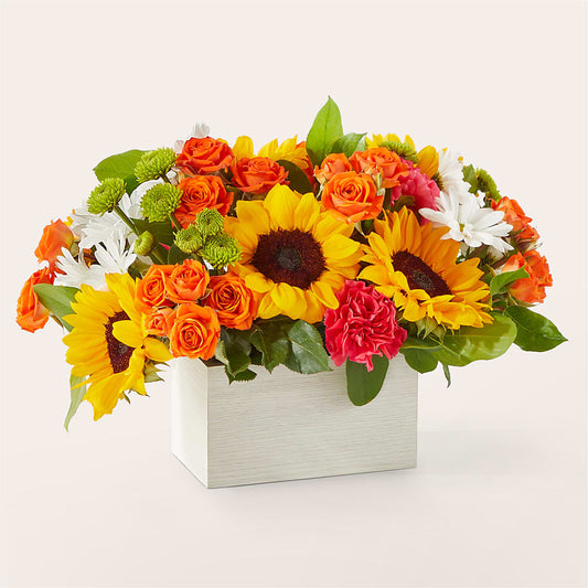Sun-drenched Blooms Box Bouquet –  Oaxaca Florist, Gaithersburg MD