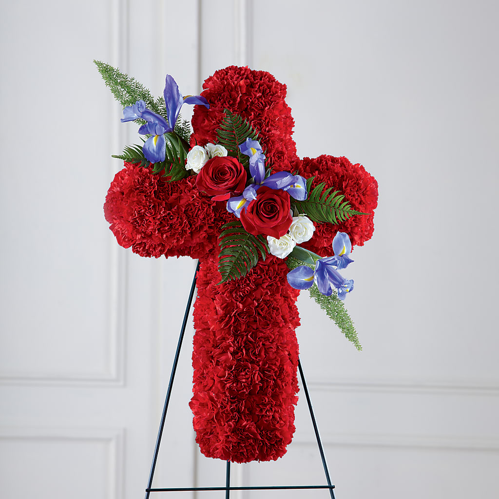 Faithful Hero Floral Cross –  Oaxaca Florist, Gaithersburg MD