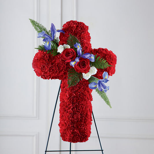 Faithful Hero Floral Cross –  Oaxaca Florist, Gaithersburg MD