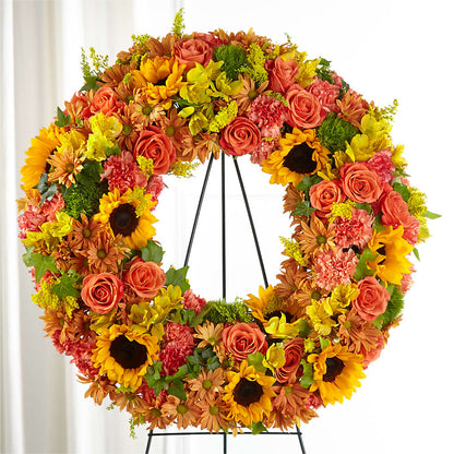Autumnal Memories Wreath (Standard) –  Oaxaca Florist, Gaithersburg MD