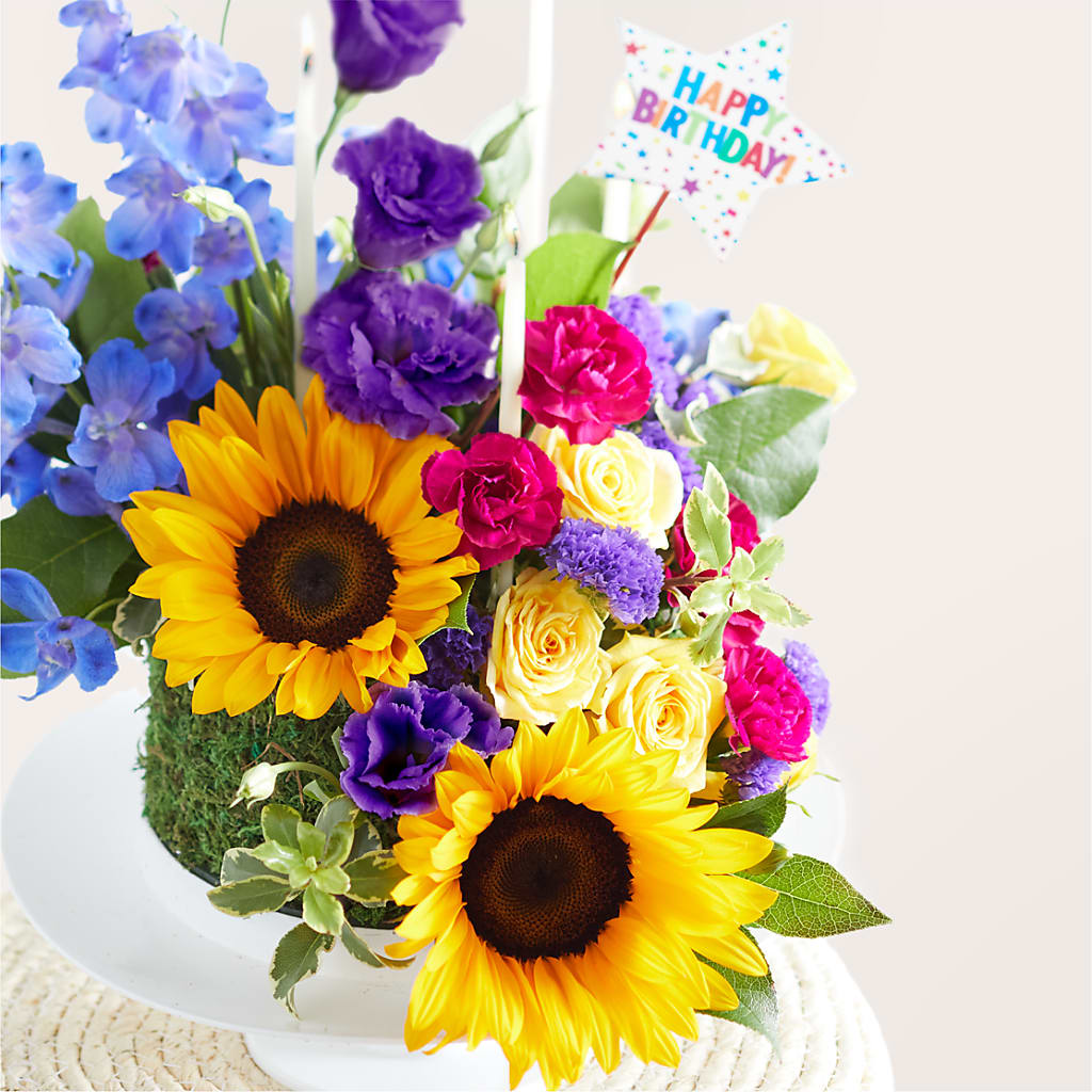 Star of the Day Floral Cake –  Oaxaca Florist, Gaithersburg MD