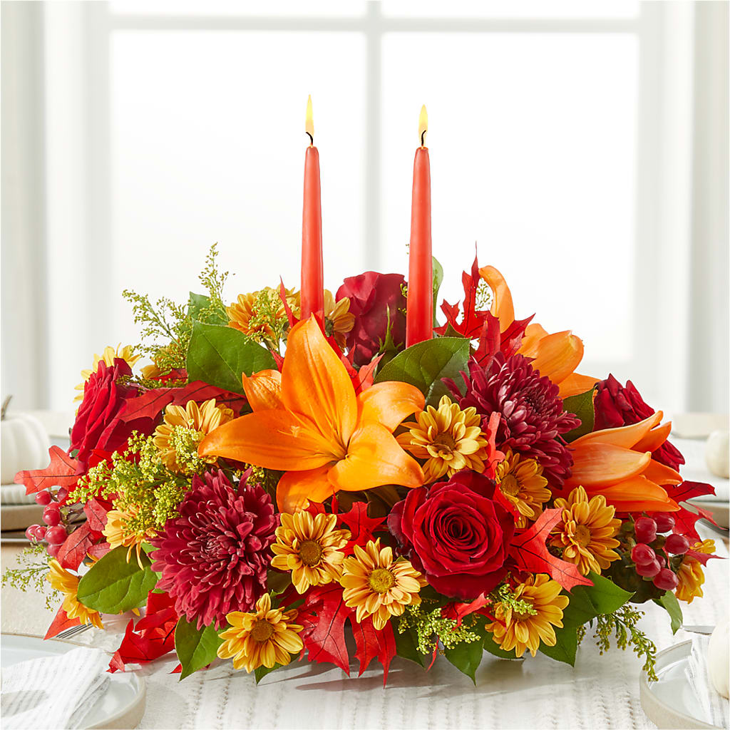 Autumn's Embrace Centerpiece –  Oaxaca Florist, Gaithersburg MD