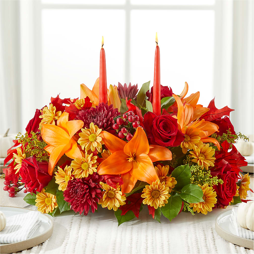 Autumn's Embrace Centerpiece –  Oaxaca Florist, Gaithersburg MD